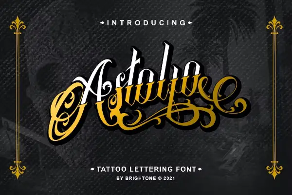 Astolfo - Tattoo Font
