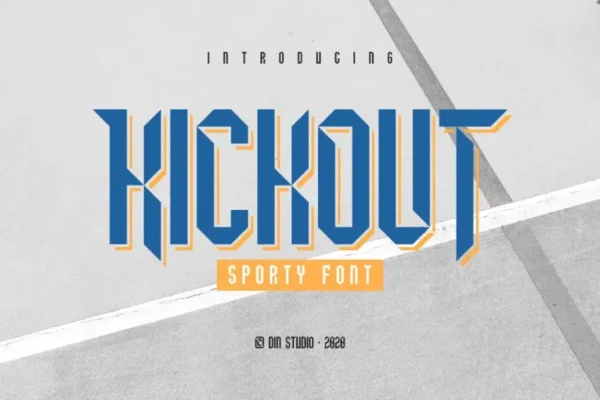 Kickout - Free Sport Font