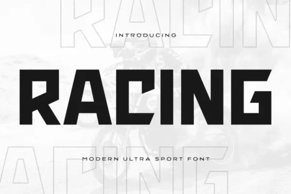 Racing - Modern Ultra Sport Font