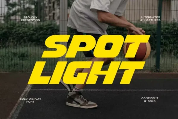 Spot Light - Display Sports Font