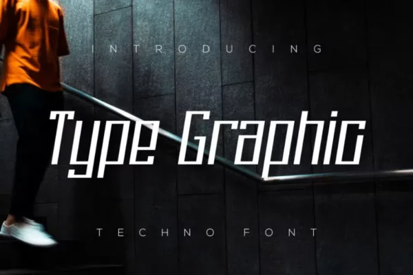 Type Graphic - Techno Sporty Font