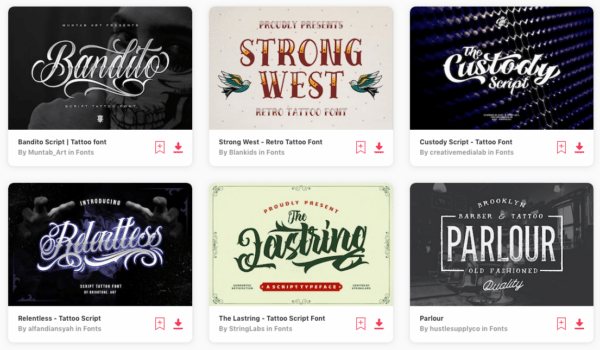 50+ Best Tattoo Fonts (Free & Premium Options)