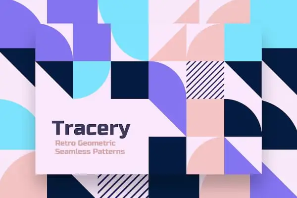 Geometric Tracery Seamless Patterns
