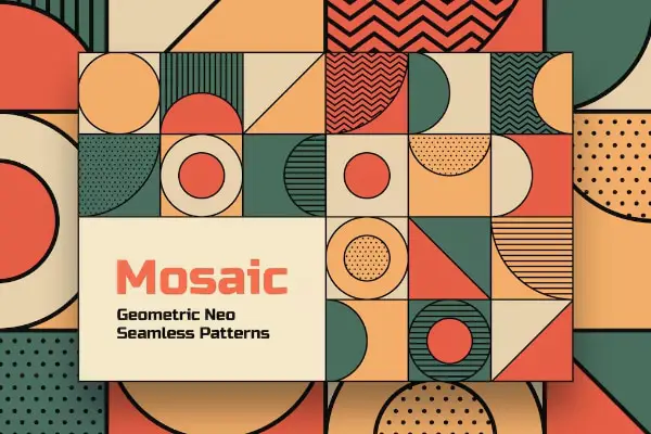 Geometric Mosaic Seamless Patterns