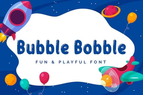 Bubble Bobble - Playful Font