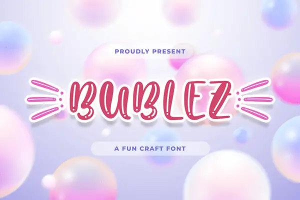 BubbleZ Font