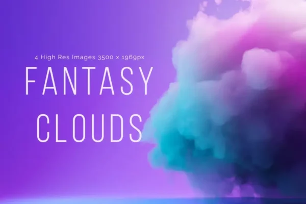 Fantasy Cloud Backgrounds Set