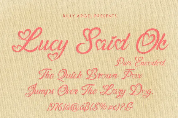 Lucy Said Ok Font