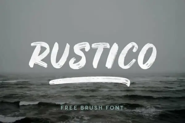 Rustico - Free Bold Brush Font