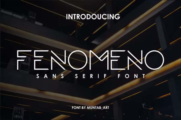 Fenomeno - Futuristic Designed Font