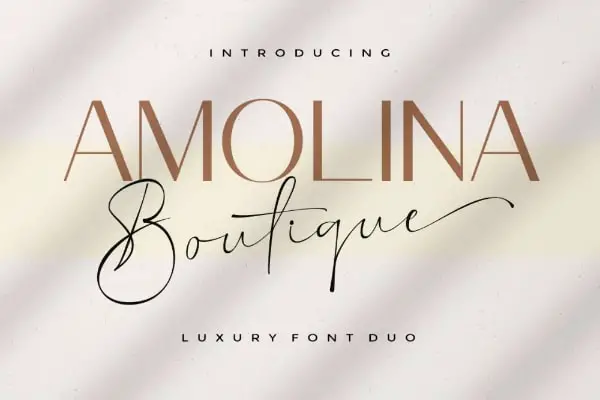 Amolina Boutique Font Duo