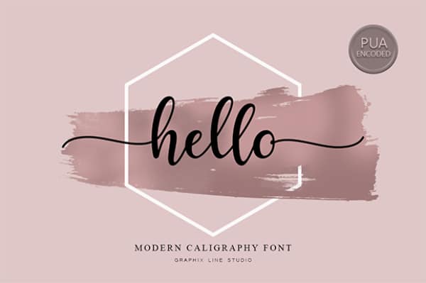 Hello - Font