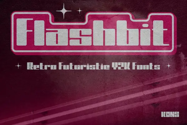 Flashbit - Y2K Retro & Futuristic Font
