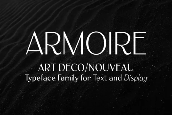 Armoire: An art deco and nouveau font family