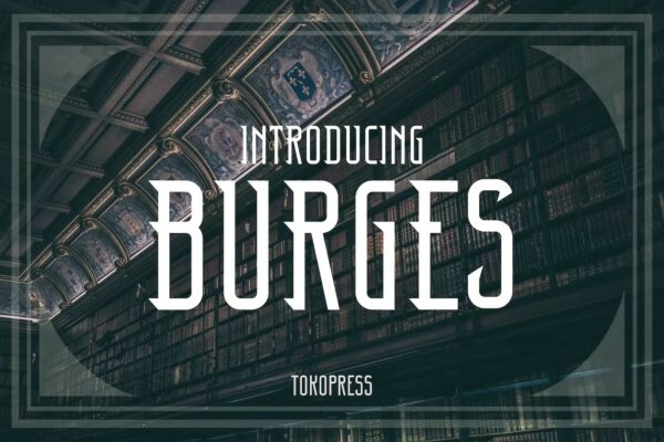 Burges: A classic art deco font