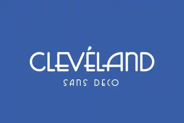 Cleveland: A free sans deco font