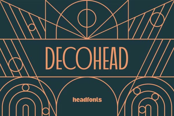 Decohead: A art deco inspired typeface