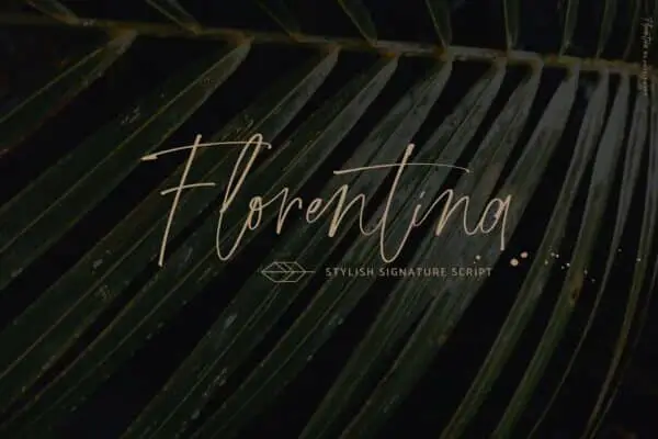 Florentina Font Signature Script