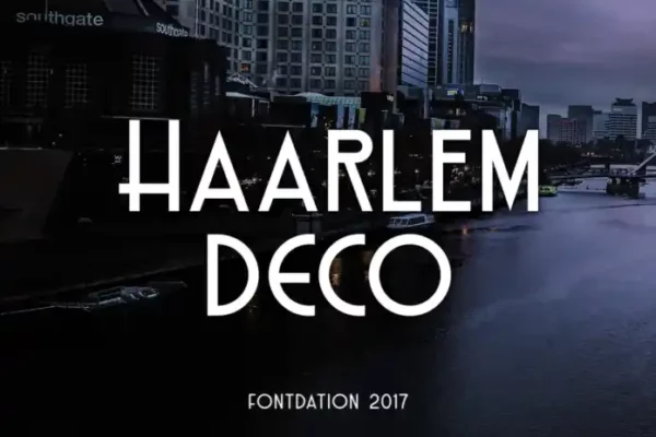 Haarlem: A deco typeface free for personal use