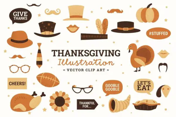 Thanksgiving Clipart Illustrations