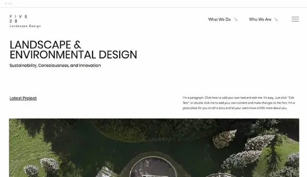 Landscape Architecture Firm Website