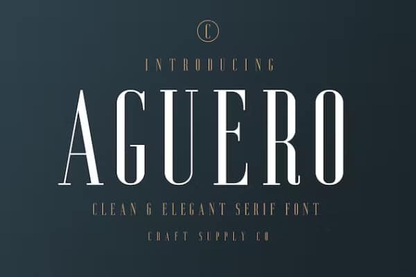 Aguero Serif - Clean and Elegant Font