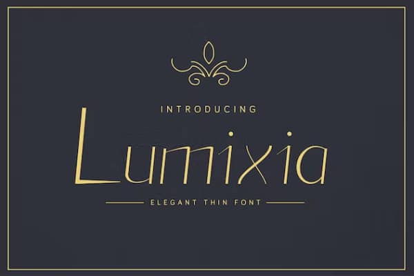 Lumixia - Elegant Font