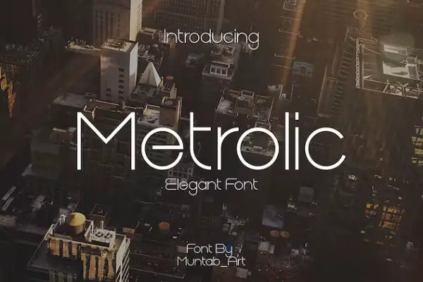 Metrolic Elegant Font