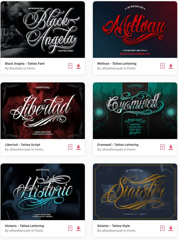 20+ Best Cursive Tattoo Fonts for Creative Designs (11 Free)