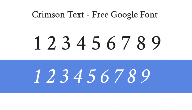 Crimson Text Free Google Font