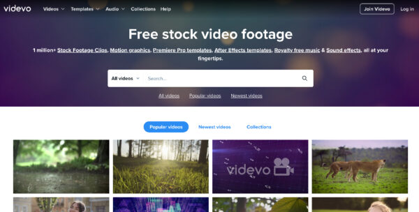 Free Stock Video Website Videvo