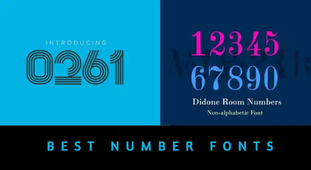30 Best Number Fonts for Tattoos, Logos, Prints & More