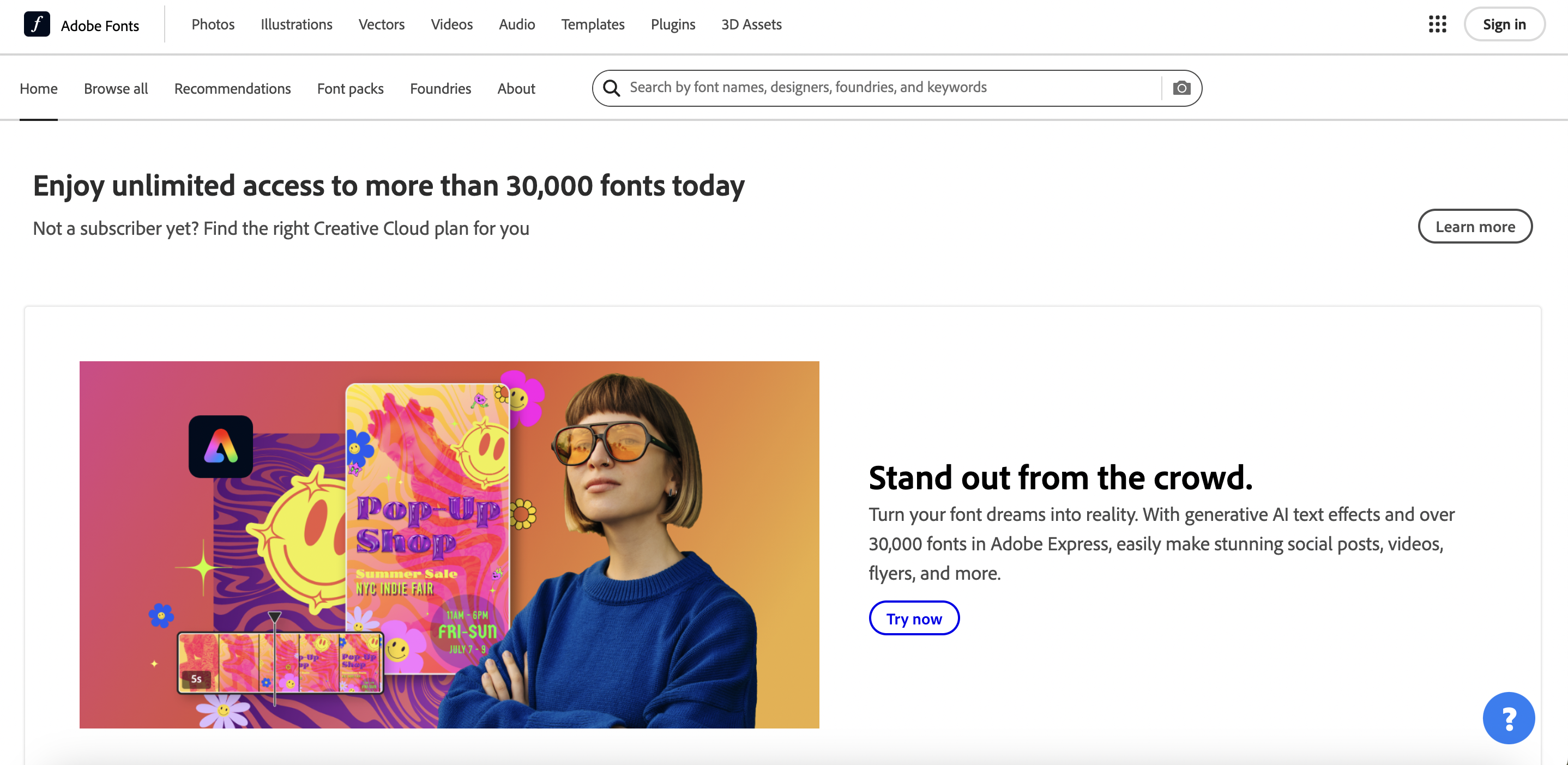 Adobe Fonts’ Font Pairing Generator provides high-quality typeface pairings curated by industry experts.