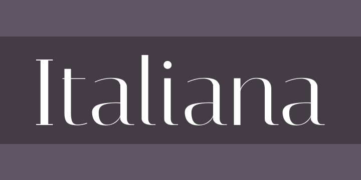 Italiana Font